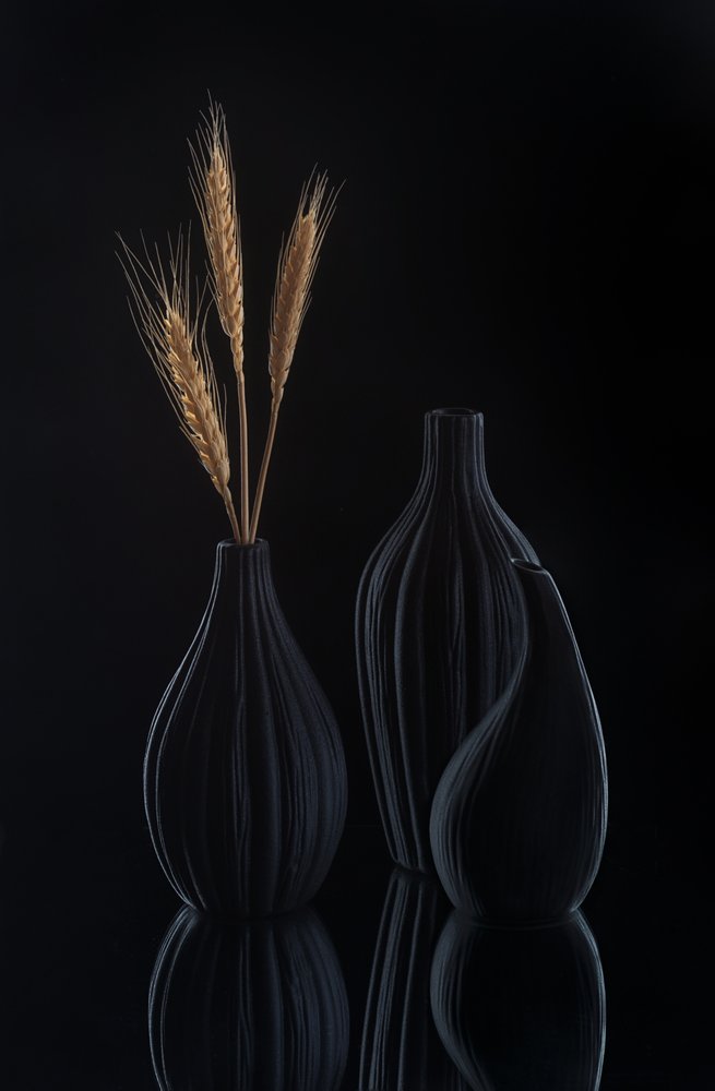Elegante natura morta in tonalità scure da Alice Sheng