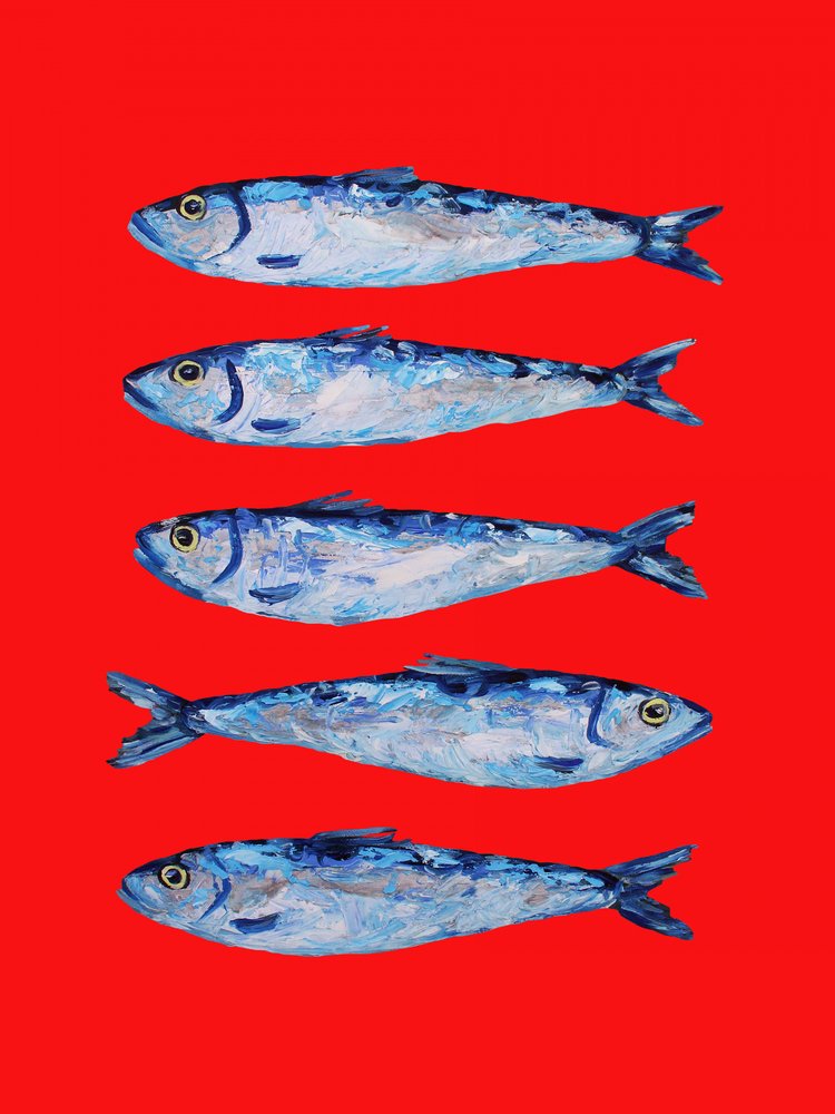 Sardine blu audaci da Alice Straker