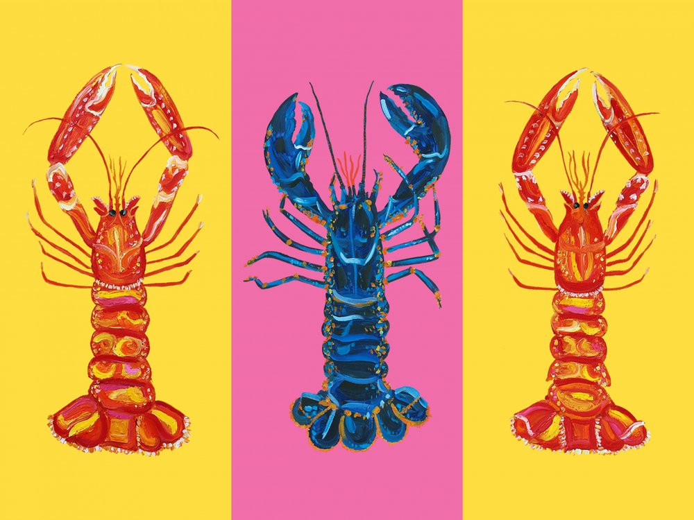 Aragosta e scampi Pop Art 2 da Alice Straker