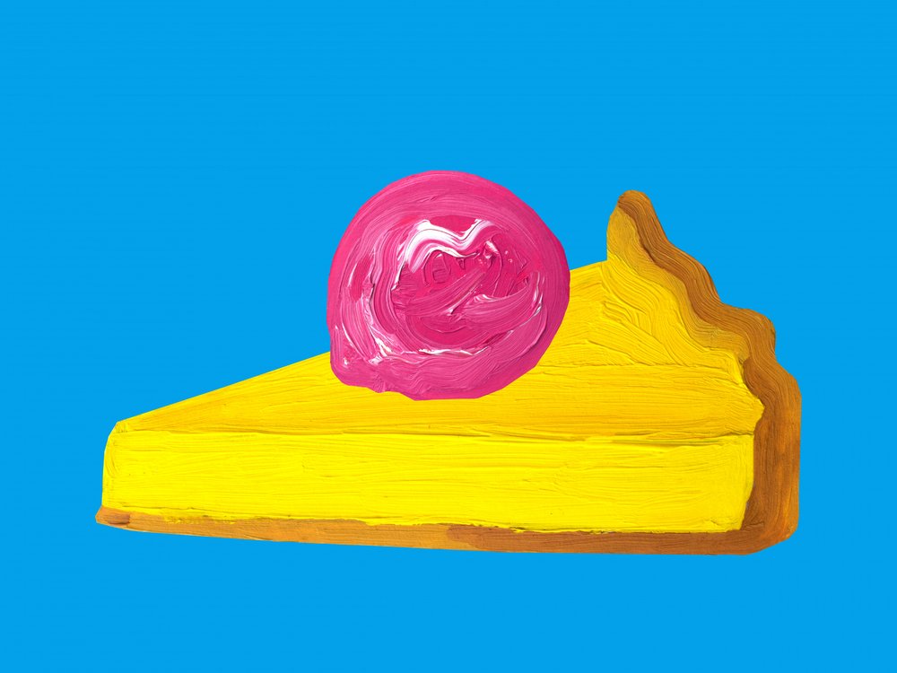 Pie Pop Art dai colori vivaci da Alice Straker