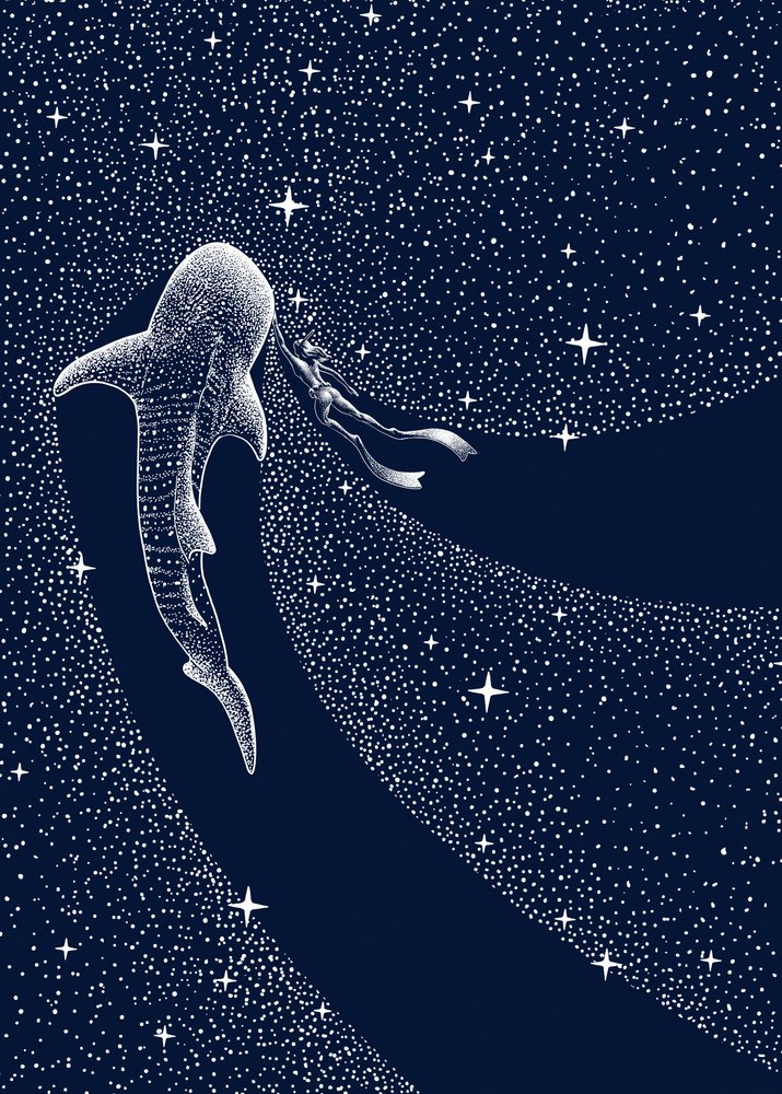 Il viaggio cosmico dello squalo balena da Alirıza ÇAKIR