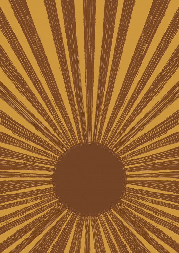 Retro Golden Sunburst da Aliya Putrus