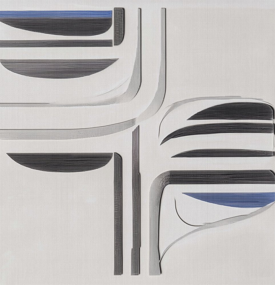 Moderno flusso blu-grigio da Alma