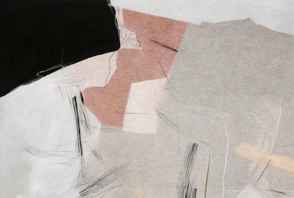 Composizione astratta dai toni tenui da Alma