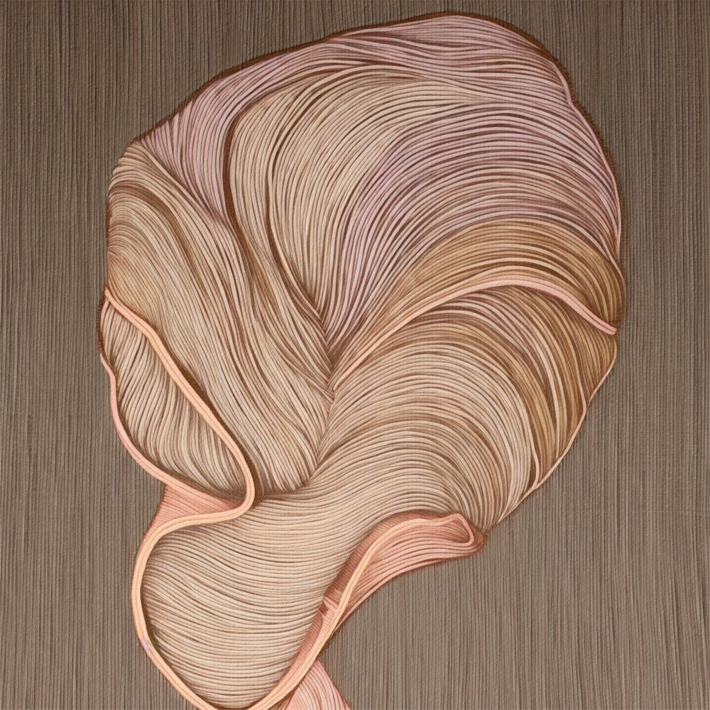Curve organiche beige e rosa da Alma