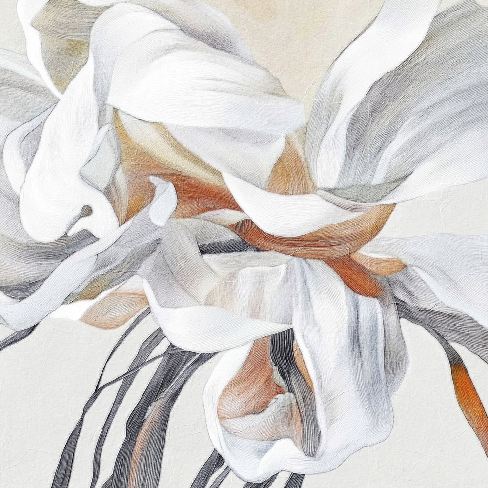 Astratto floreale delicato da Alma