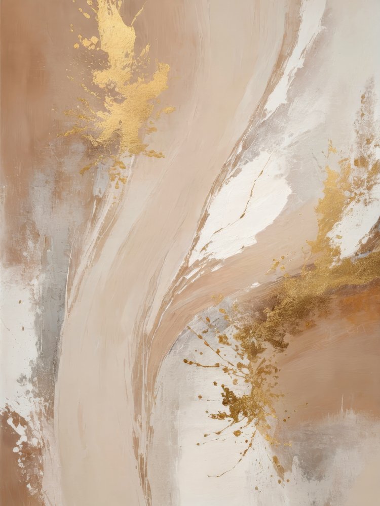 Astratto "Golden Fluid" da Alpenglow Workshop