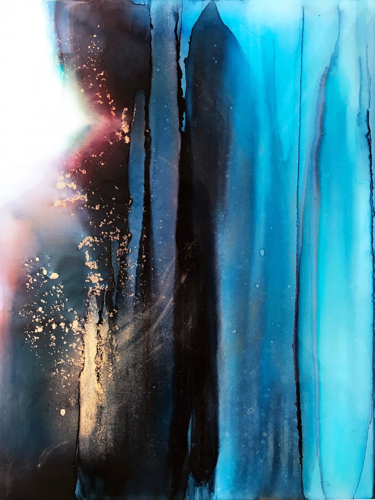 Flusso blu intenso e dorato da Alyson Storms