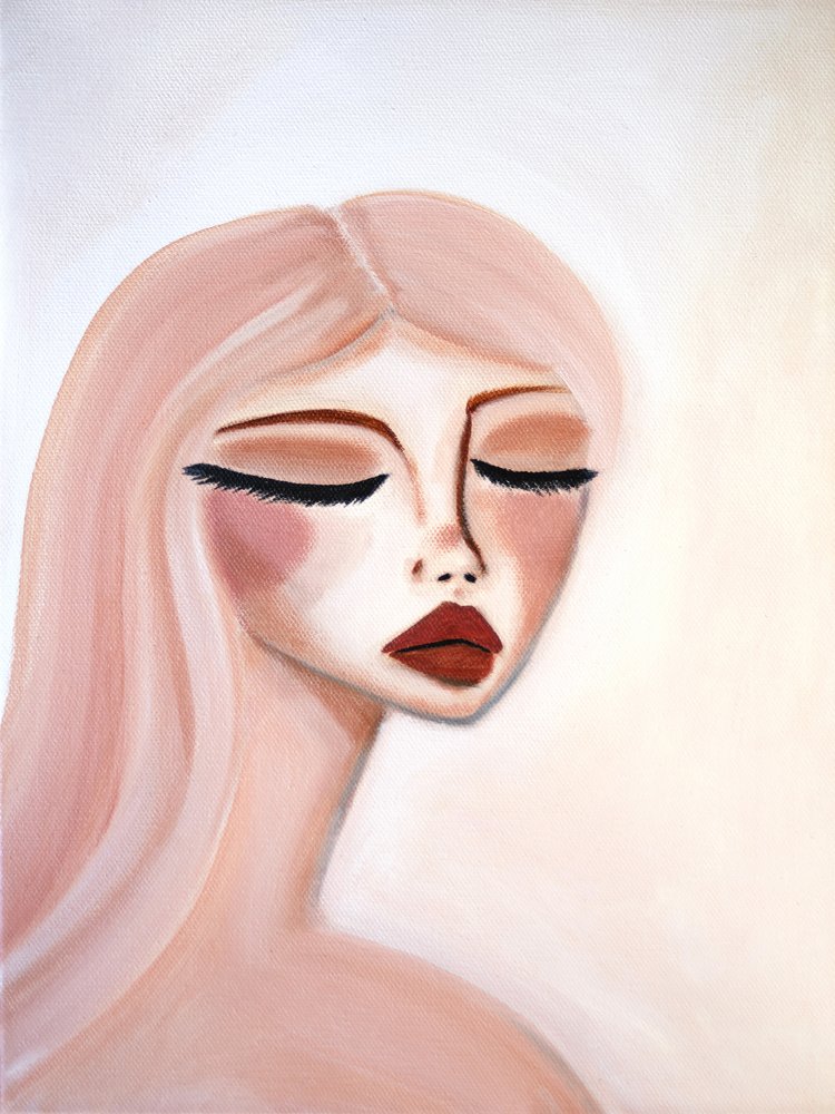 Ritratto in rosa sereno da Amy Straley