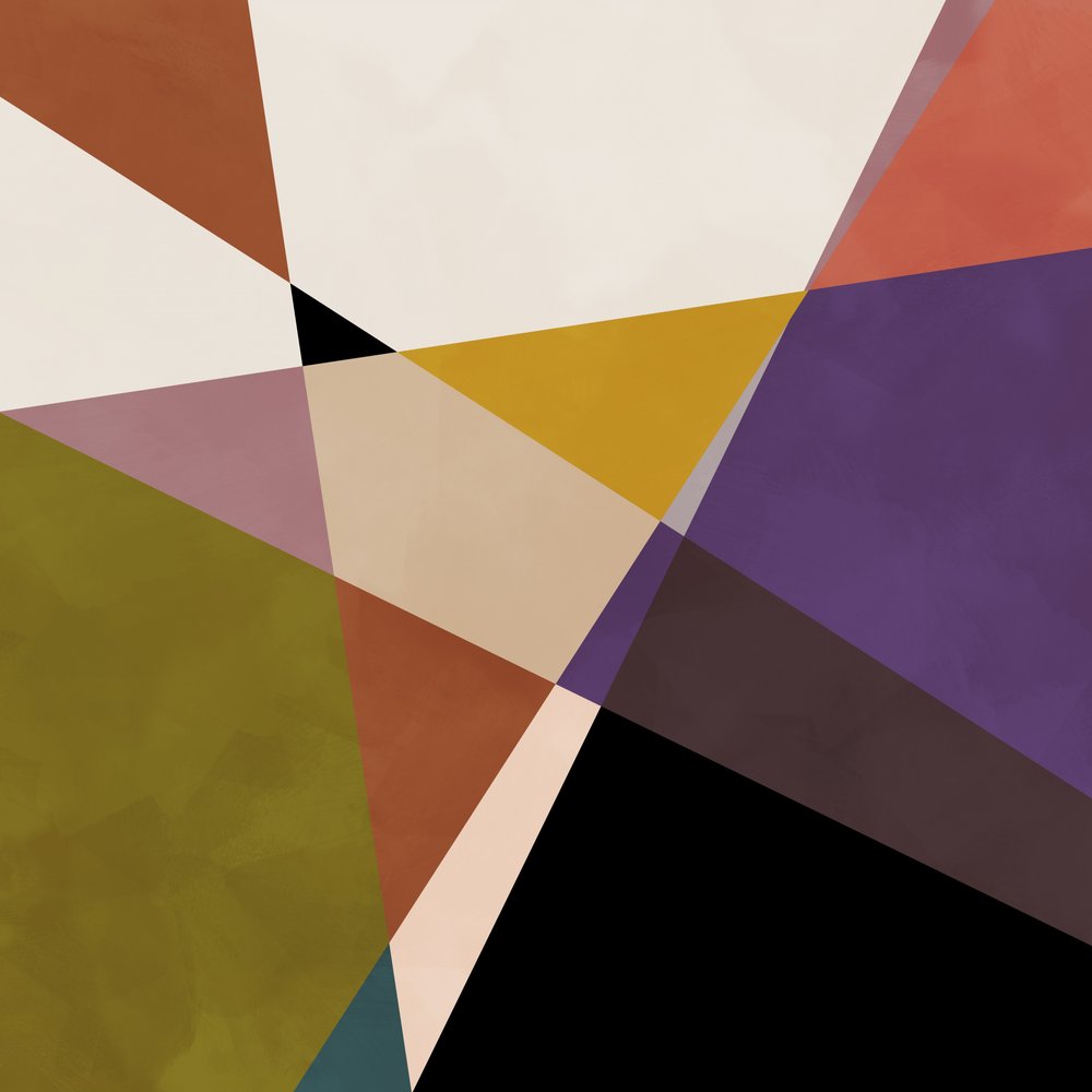 Cerchi centrali in terracotta, nero 3 da Ana Rut Bre