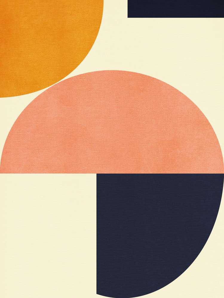 Rainbow Plus Shapes  Blu Senape 2 da Ana Rut Bre