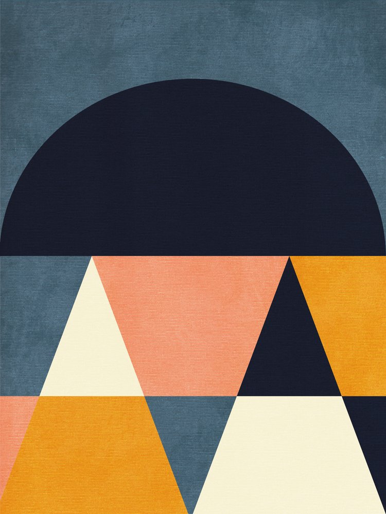 Rainbow Plus Shapes  Blu Senape 4 da Ana Rut Bre