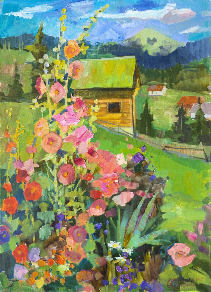 Casetta da giardino dai colori vivaci da Anastasiia Grygorieva