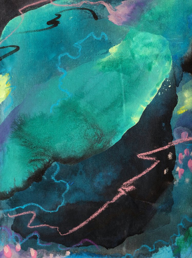 Flusso organico verde acqua intenso da Anastasiya Devochkina