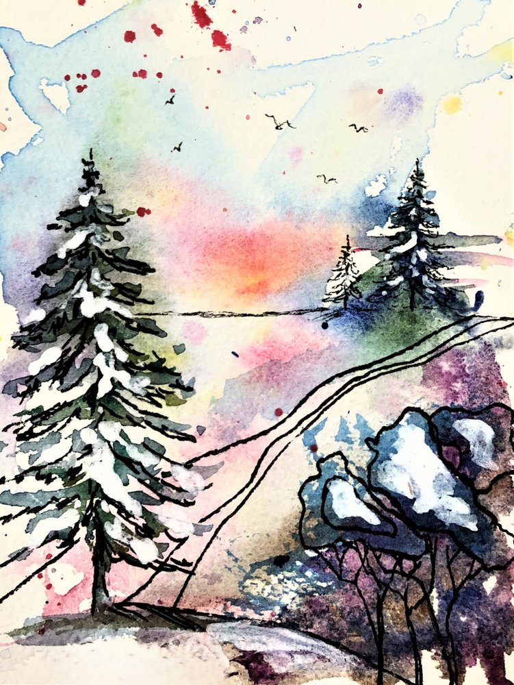 Bagliore invernale colorato da Anda Bieza