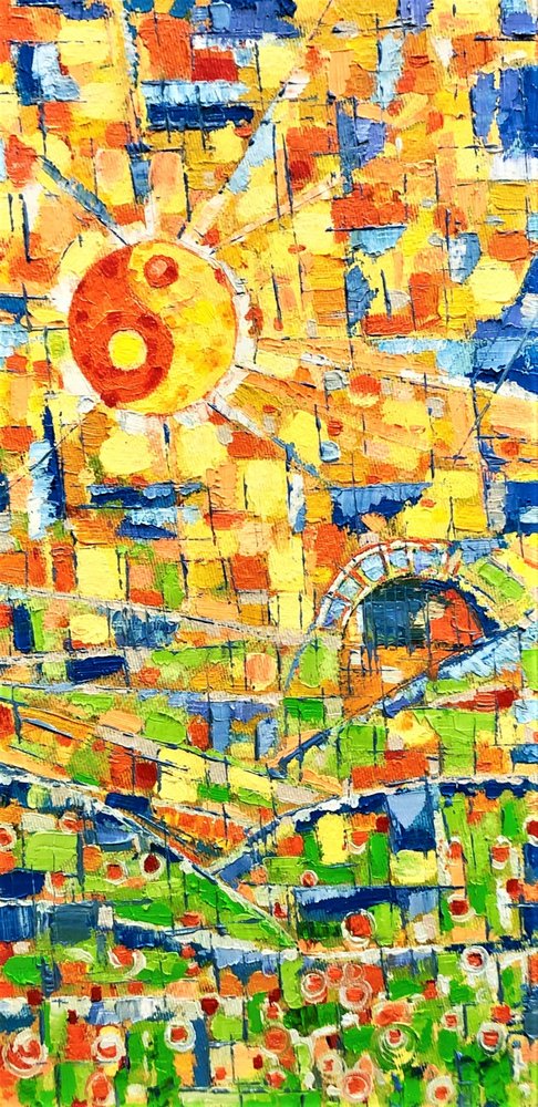 Una campagna zen dai colori vivaci da Anda Bieza