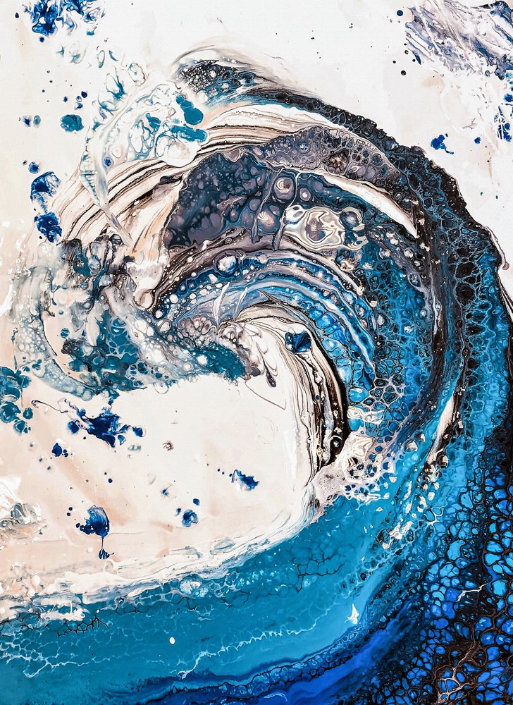 Onda oceanica astratta da Anda Bieza