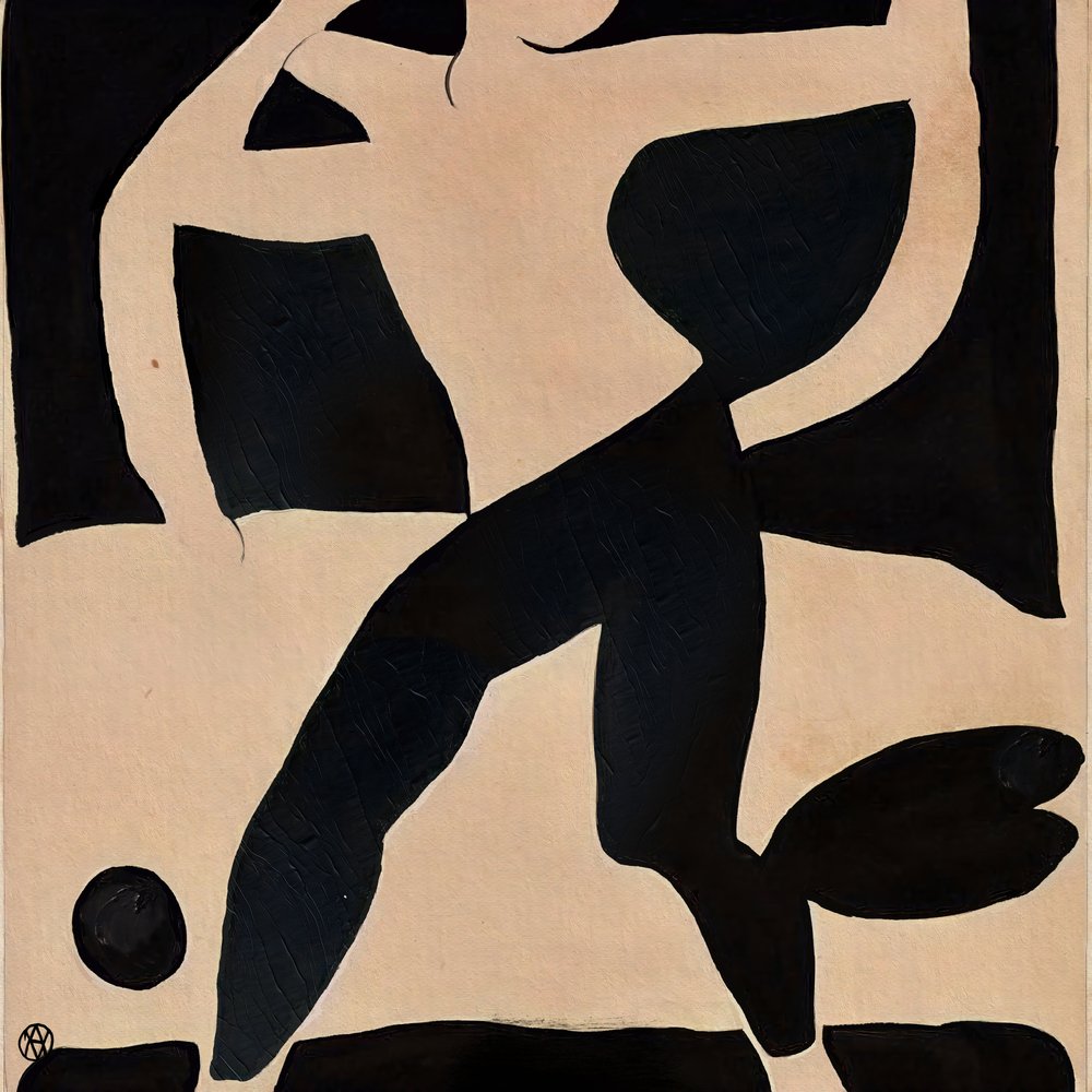 Figura astratta dinamica da André Viana