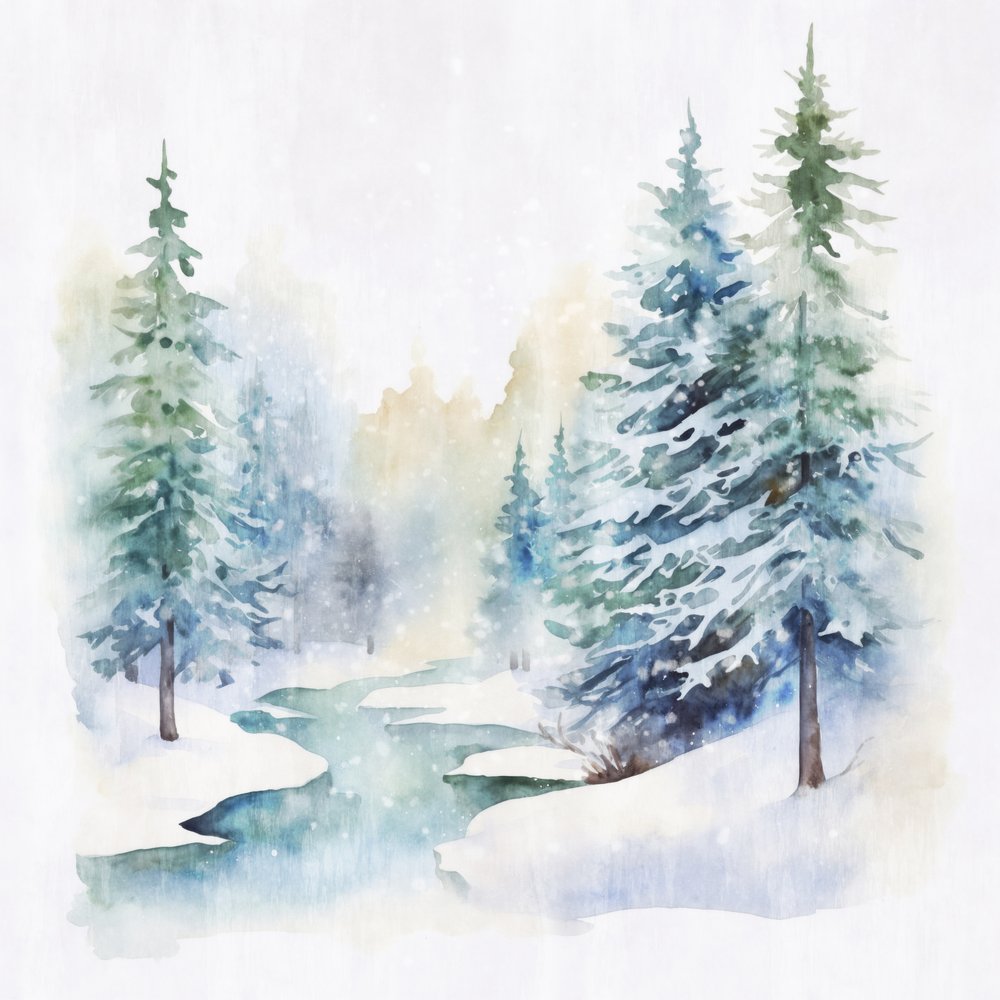 Ruscello nella foresta invernale da Andrea Haase