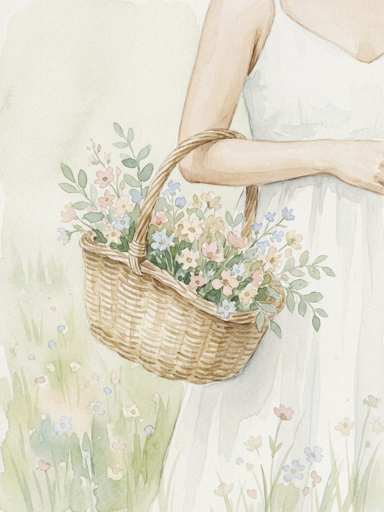 Cesto di fiori di campo da Andreas Magnusson