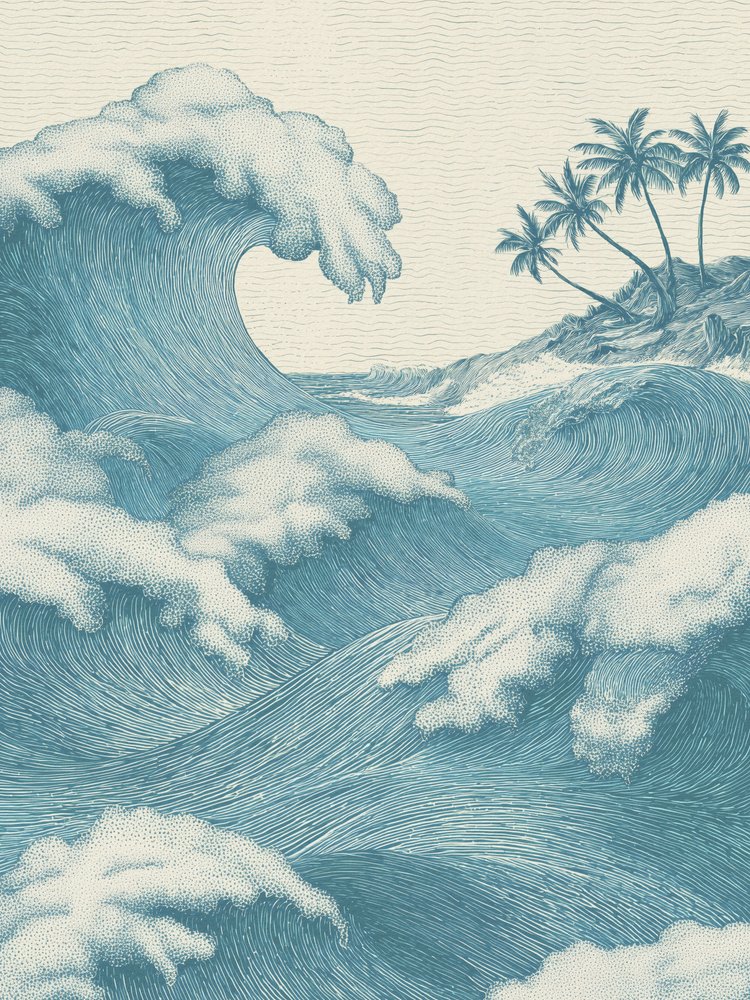 Onde tropicali che si infrangono da Andreas Magnusson