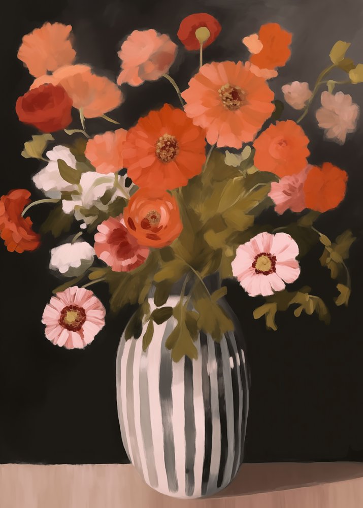 Elegante natura morta floreale da Andreas Magnusson