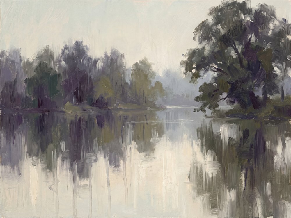 Riflessi fluviali nebbiosi da Andreas Magnusson
