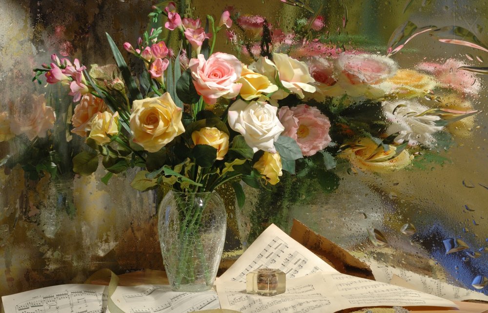 Rose romantiche sotto la pioggia da Andrey Morozov