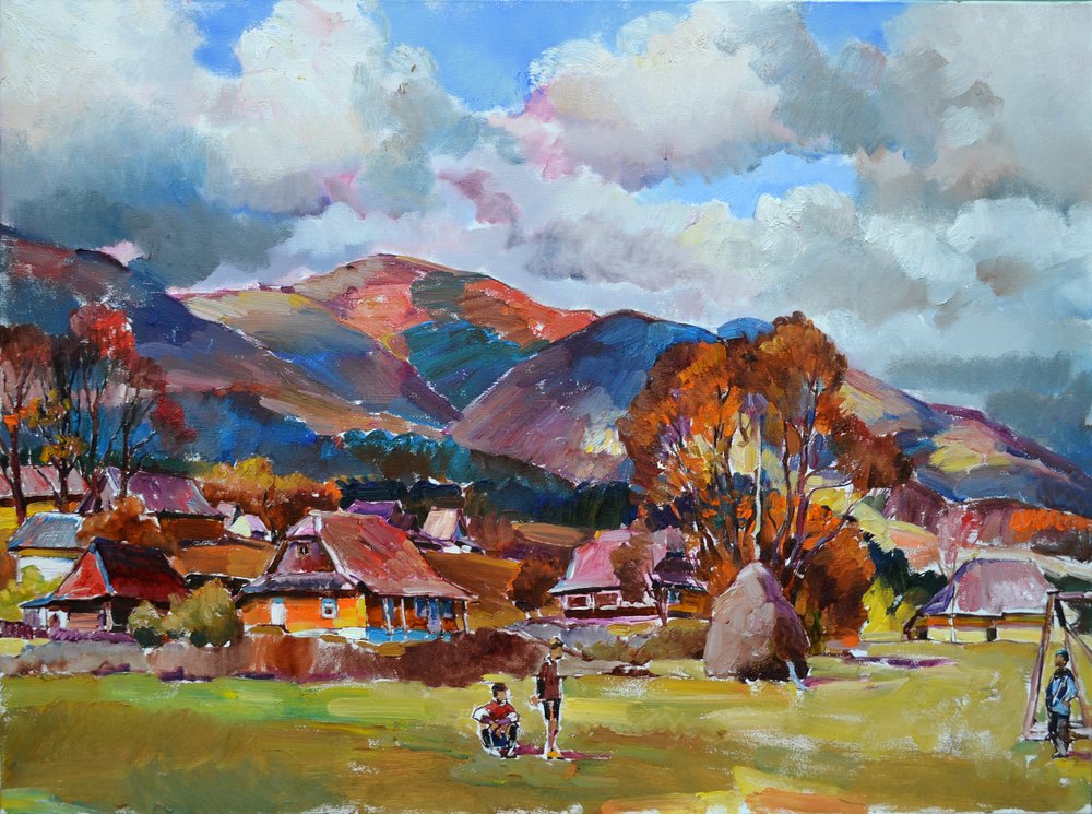 Villaggio montano autunnale da Andrii Kutsachenko