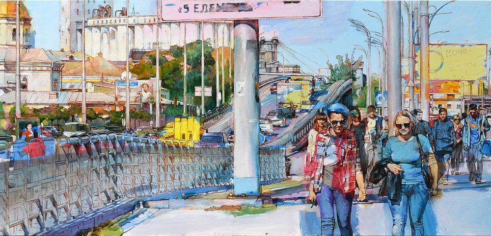 La vivace vita di strada in città da Andrii Kutsachenko