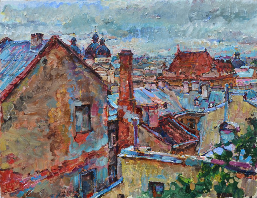 I tetti colorati della città da Andrii Kutsachenko
