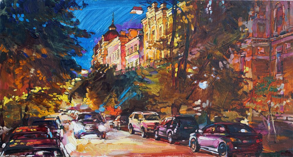 Una vivace notte in città da Andrii Kutsachenko