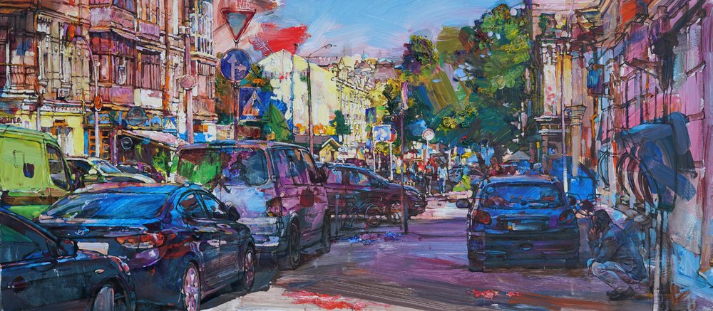 Una vivace strada cittadina da Andrii Kutsachenko