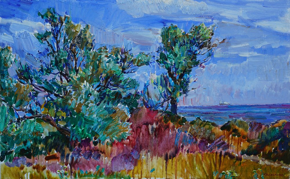 Un paesaggio costiero pieno di vita da Andrii Kutsachenko