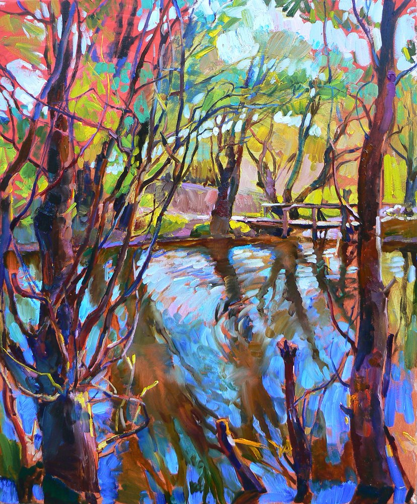 Riflessi vivaci della foresta da Andrii Kutsachenko