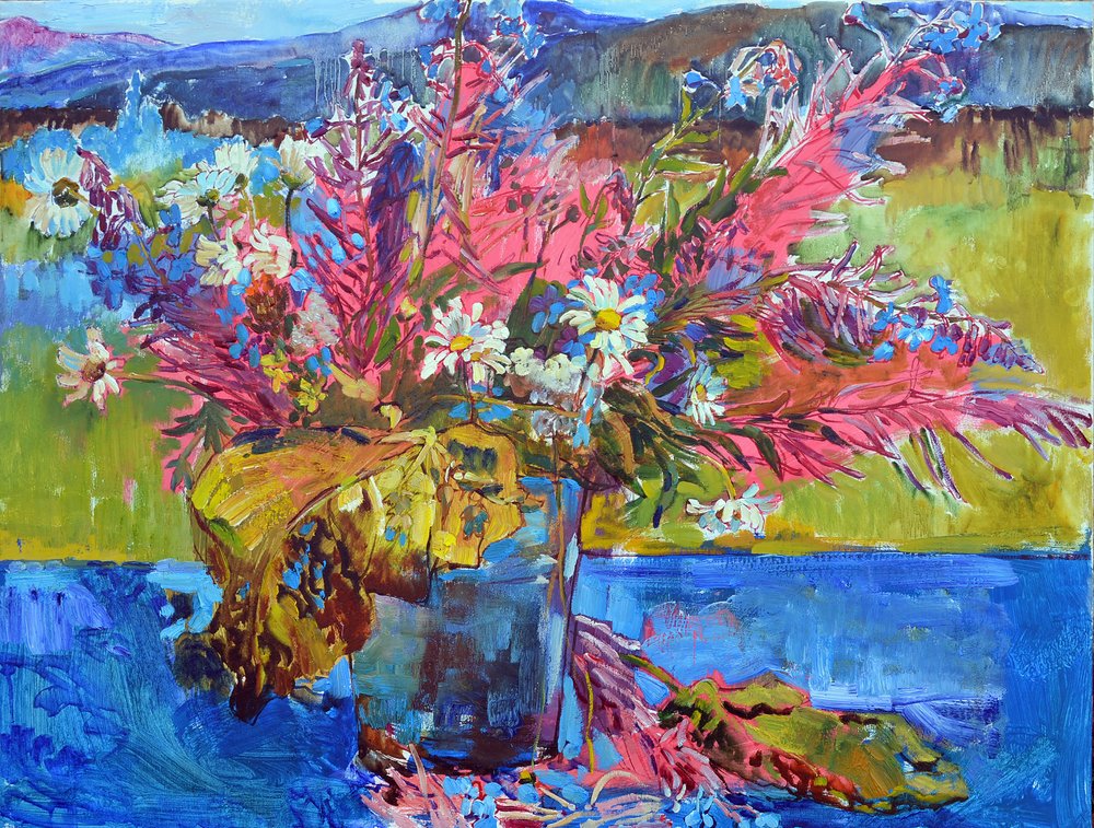 Bouquet di fiori di campo dai colori vivaci da Andrii Kutsachenko