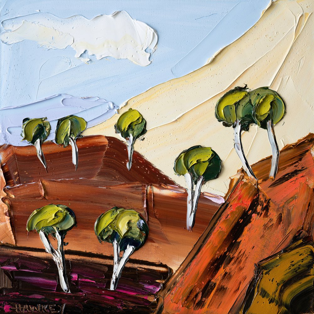 Alberi dell’Outback con texture da Angela Hawkey