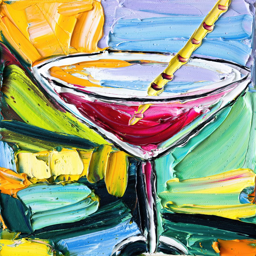 Vibrant Impasto Martini da Angela Hawkey
