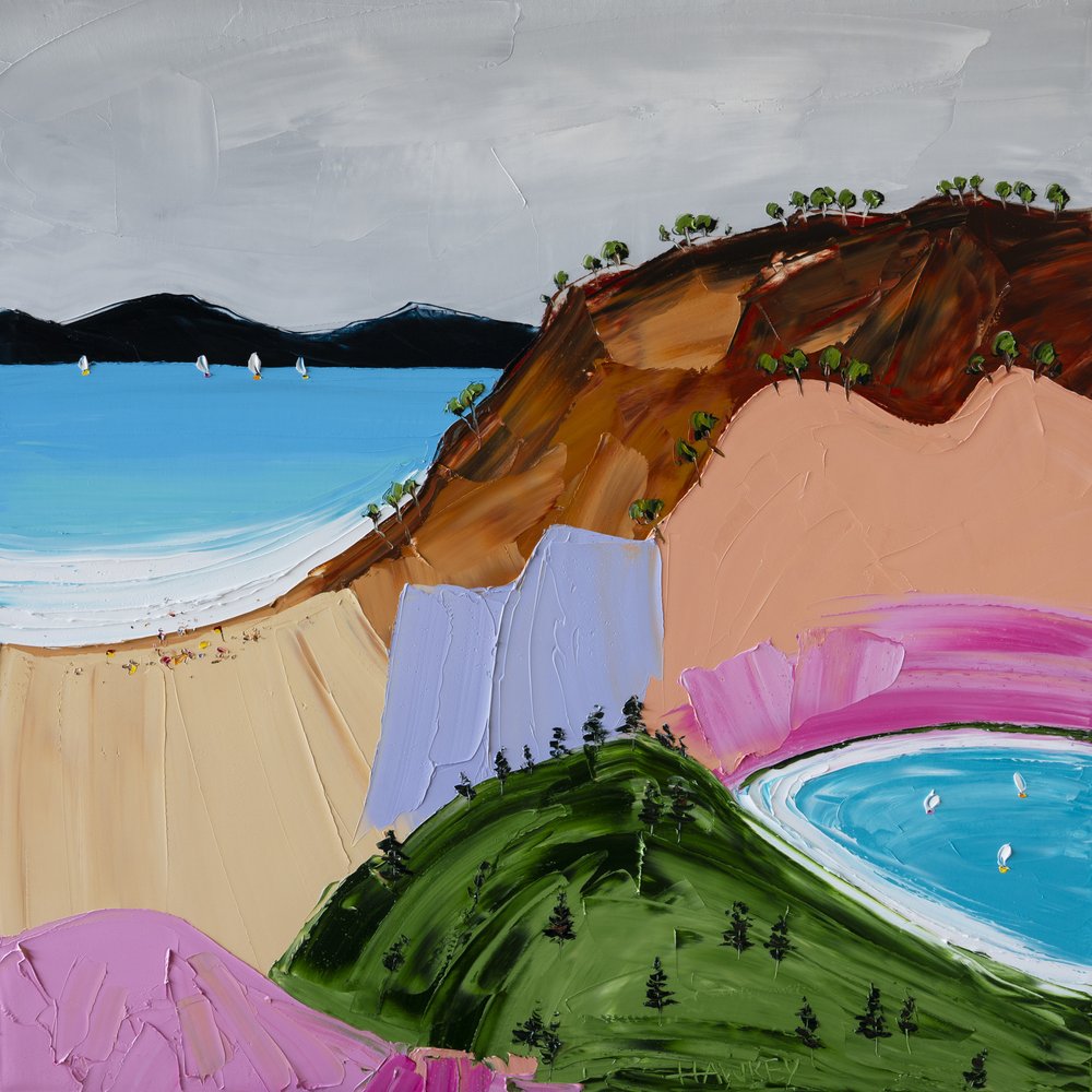 Colline costiere dai colori vivaci da Angela Hawkey
