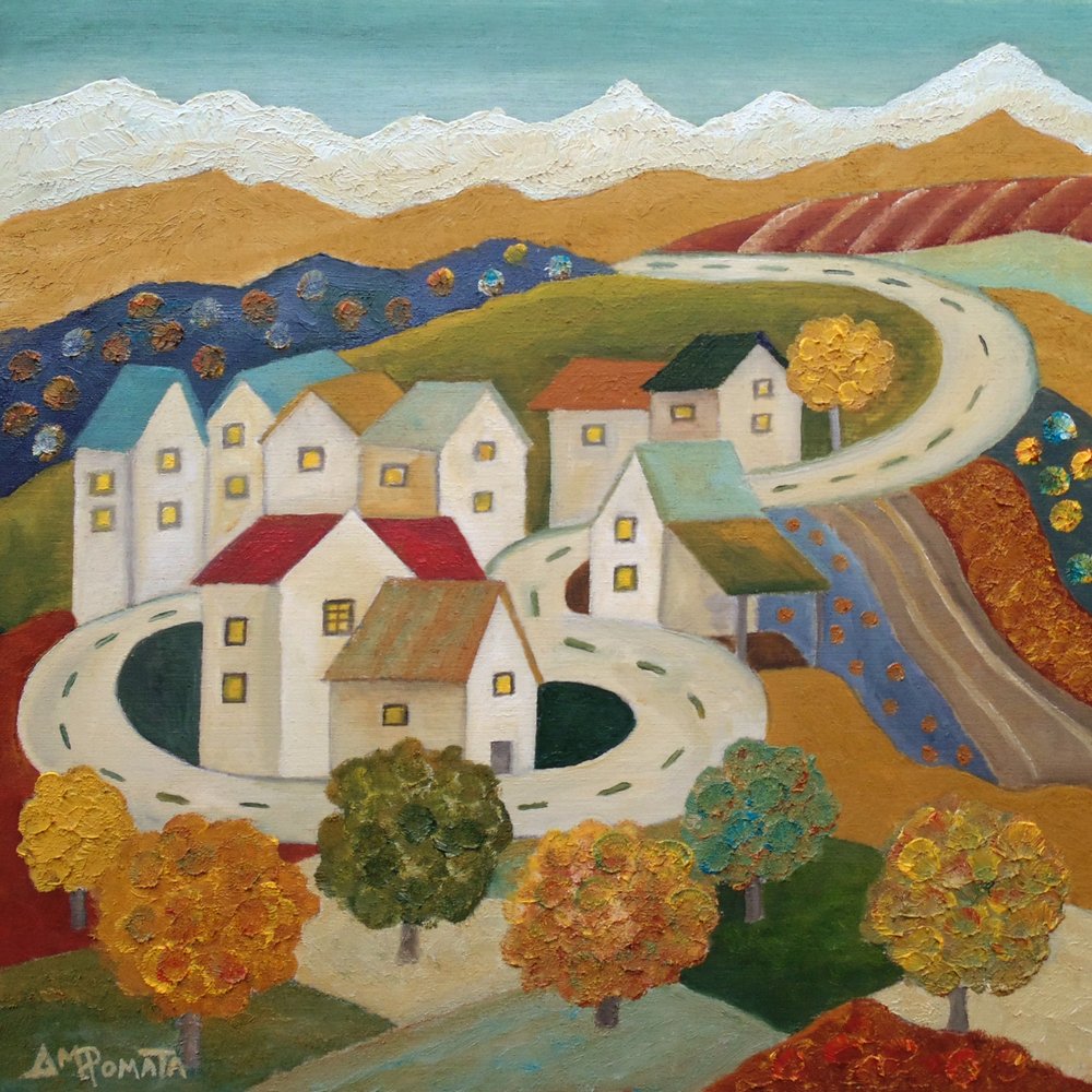Autumn Road Village da Angeles M. Pomata