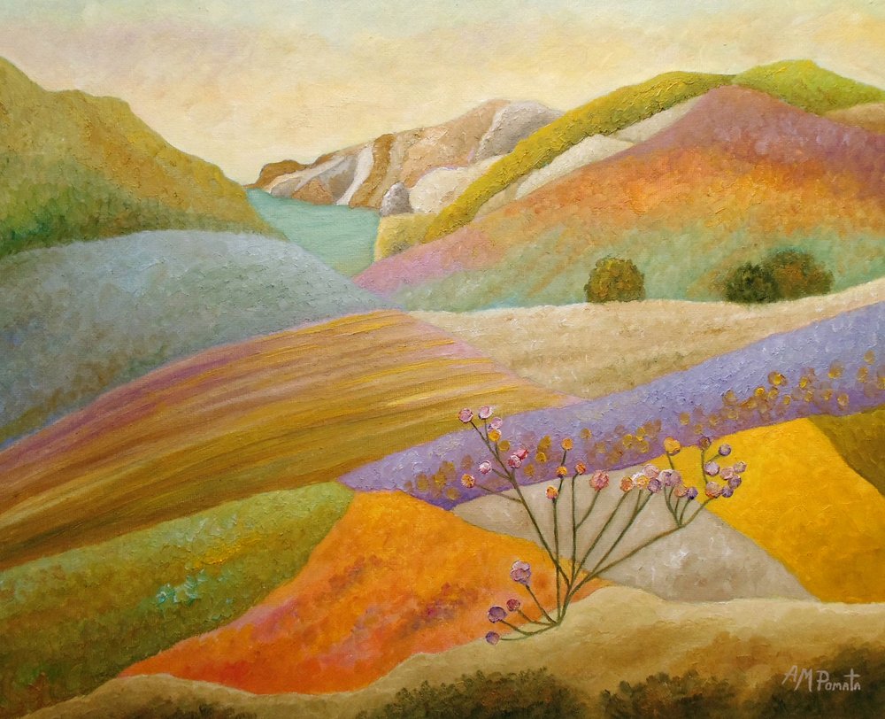 Colline ondulate e colorate da Angeles M. Pomata