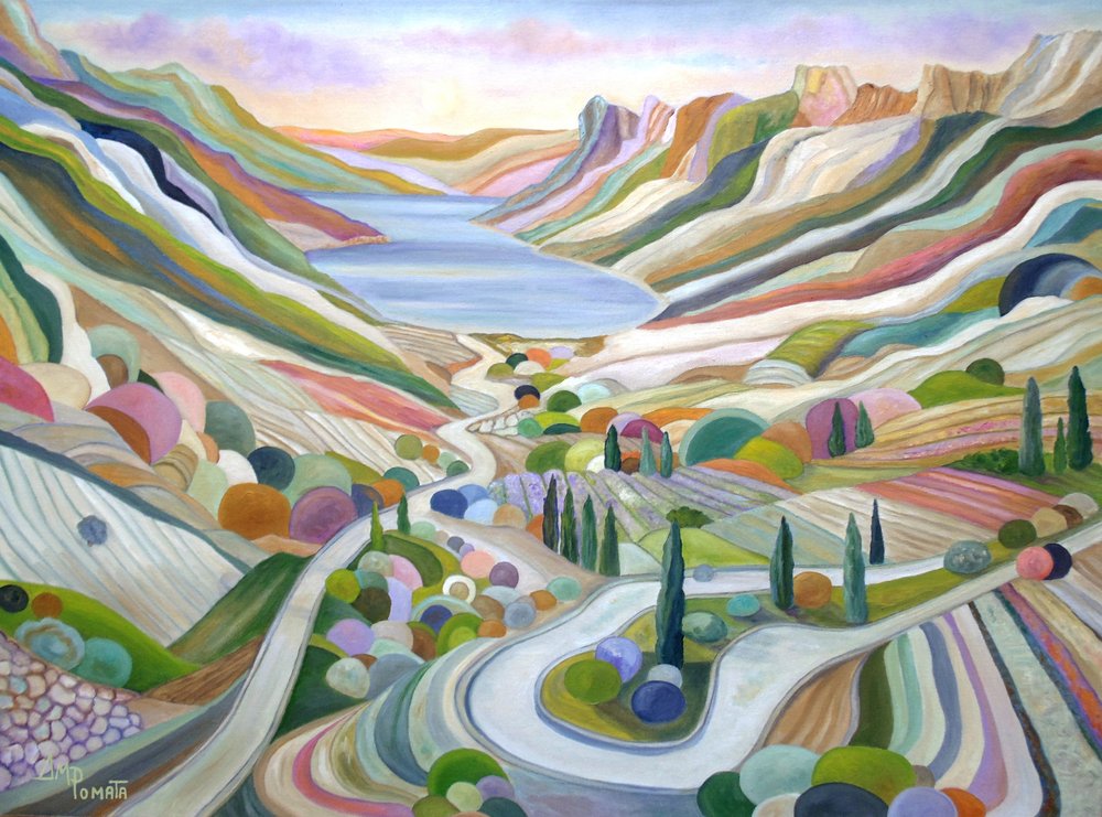 Paesaggio onirico della Valle Colorata da Angeles M. Pomata
