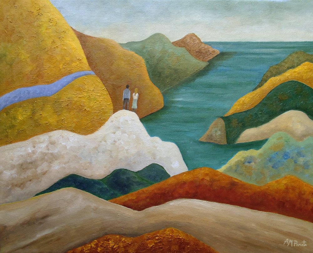 Coppia con vista sul mare da Angeles M. Pomata