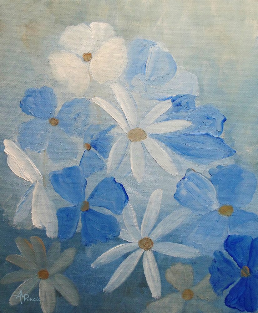 Fiori blu da sogno da Angeles M. Pomata