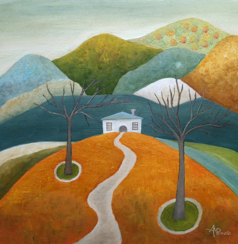 Una tranquilla casa in collina da Angeles M. Pomata