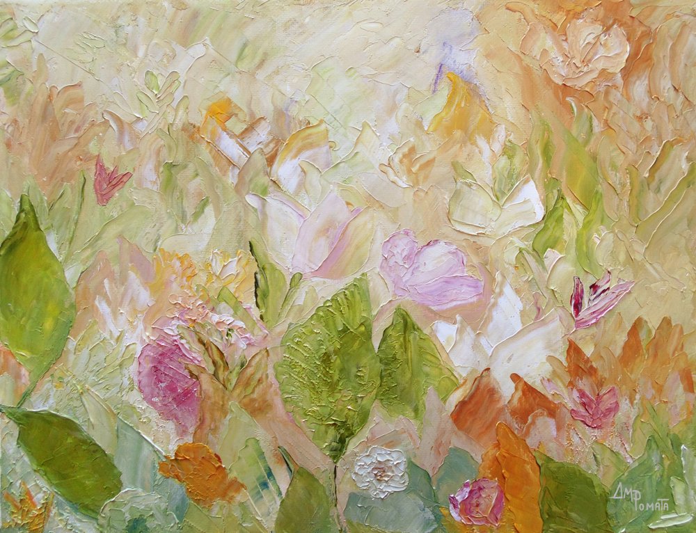 Fiori pastello in rilievo da Angeles M. Pomata