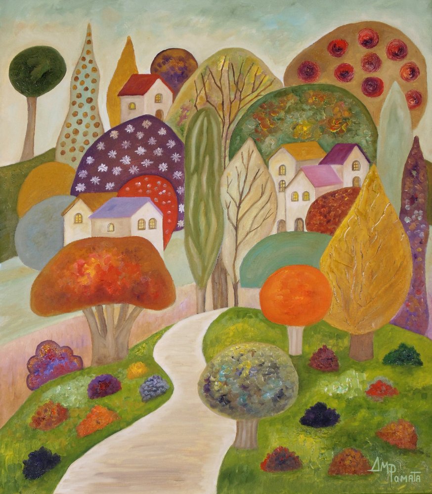 Sentiero del villaggio fiabesco da Angeles M. Pomata