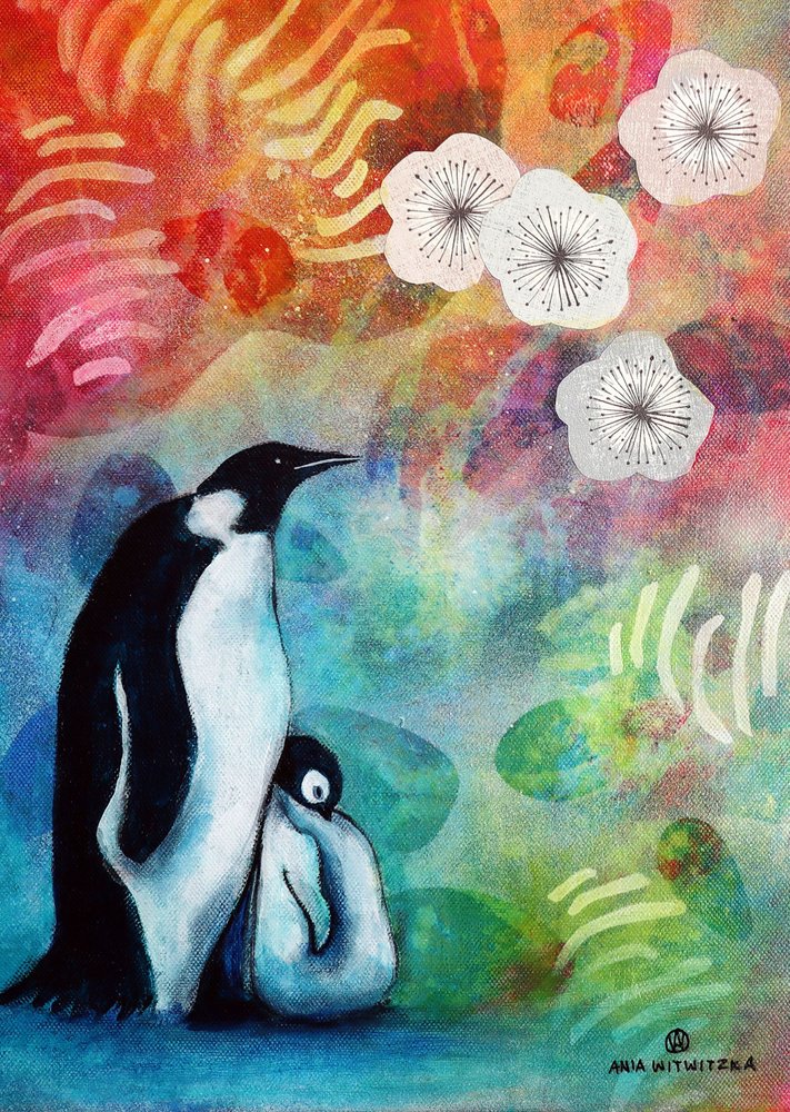 La famiglia dei pinguini Blossom da Ania Witwitzka