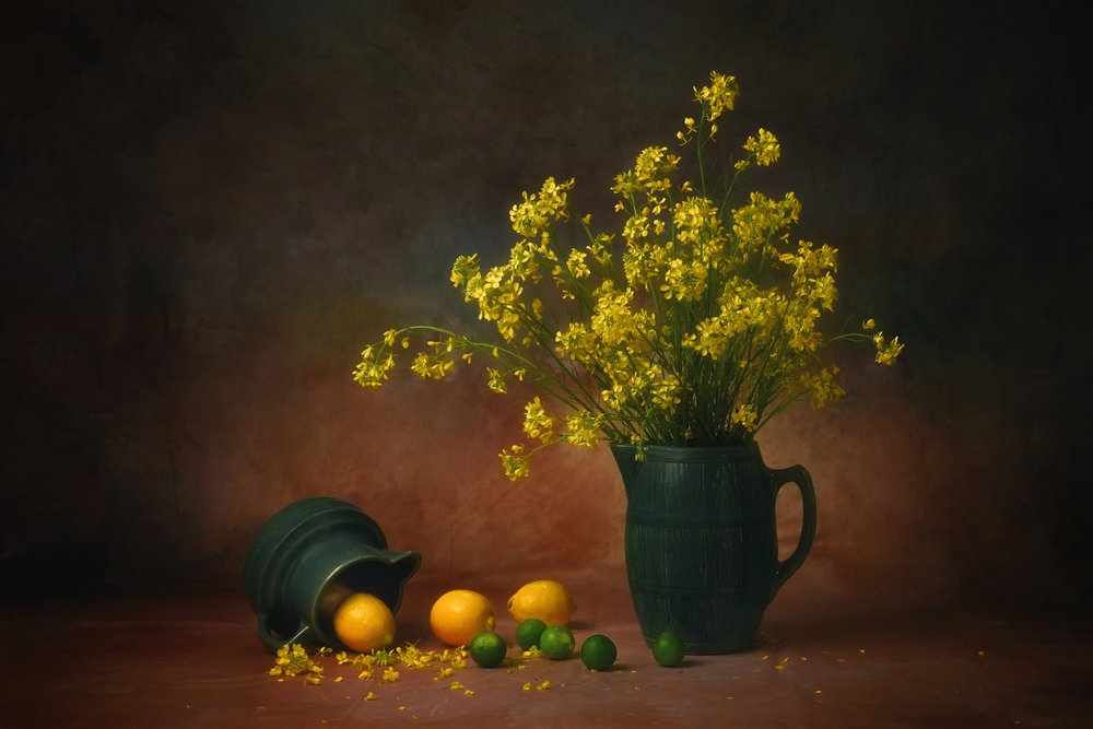 Fiori gialli e limoni da Anna Wan