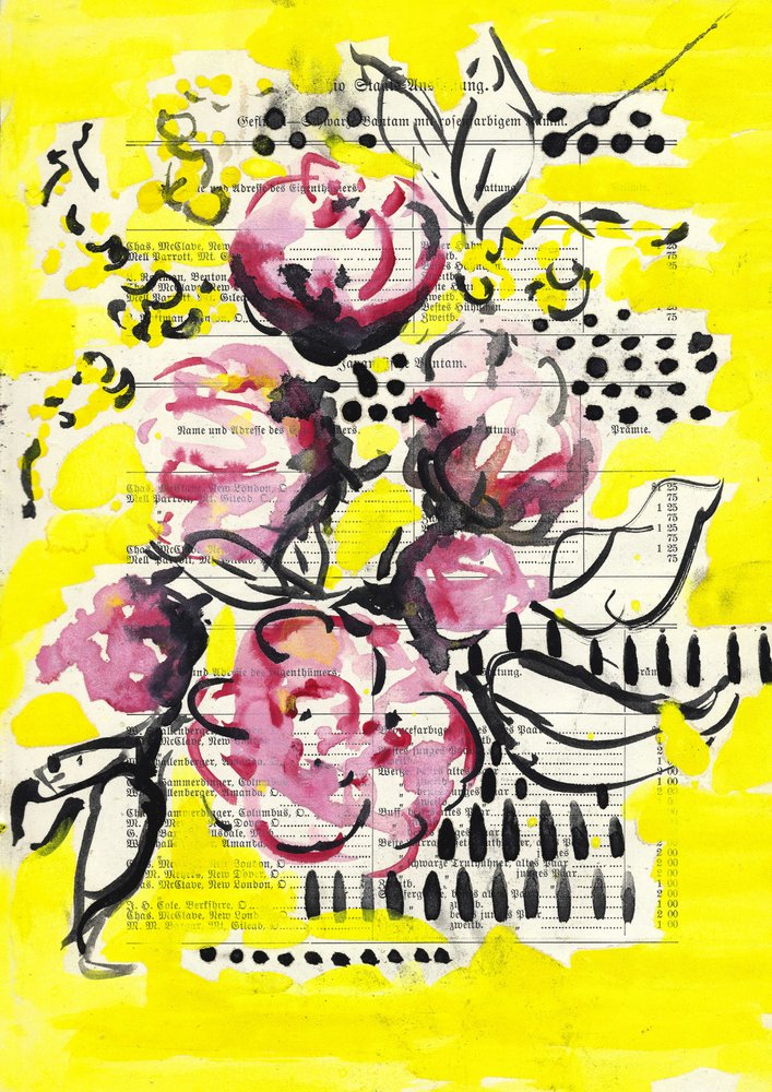 Fiori rosa vivaci da Annick